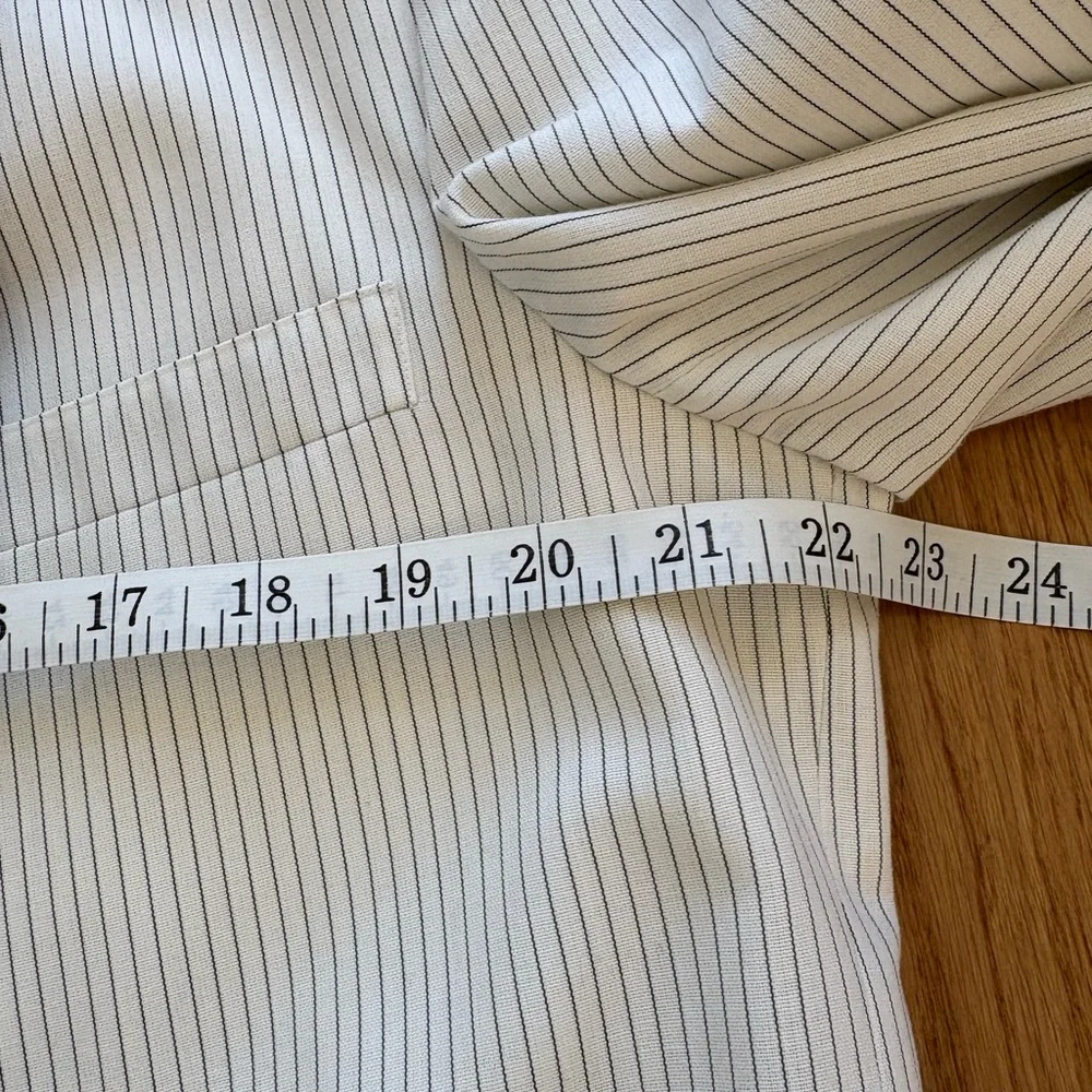 After Six Nite Magic Vintage 40s Pinstripe White Dinner Jacket Tux Sportcoat 43R
